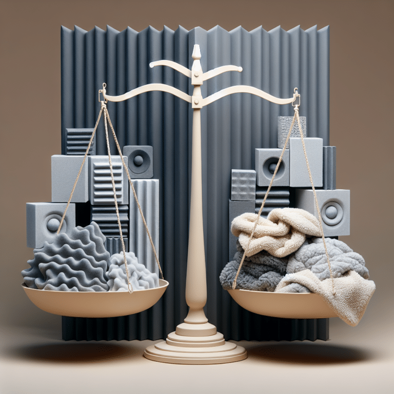 The Great Debate: Acoustic Foam vs. Blankets for Soundproofing