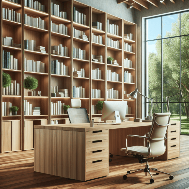 Office Sounds Got You Down? Bookshelves Can Help!".