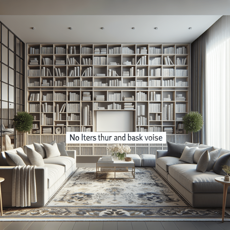 Strategic Furniture Placement to Block Out Noise