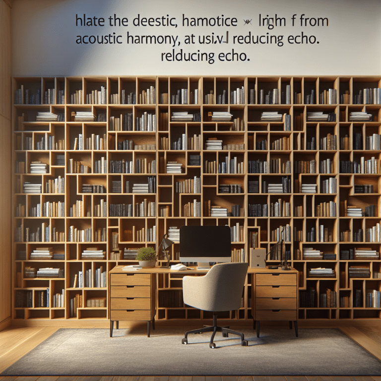 Reducing Office Echo: The Essential Function of Bookshelves